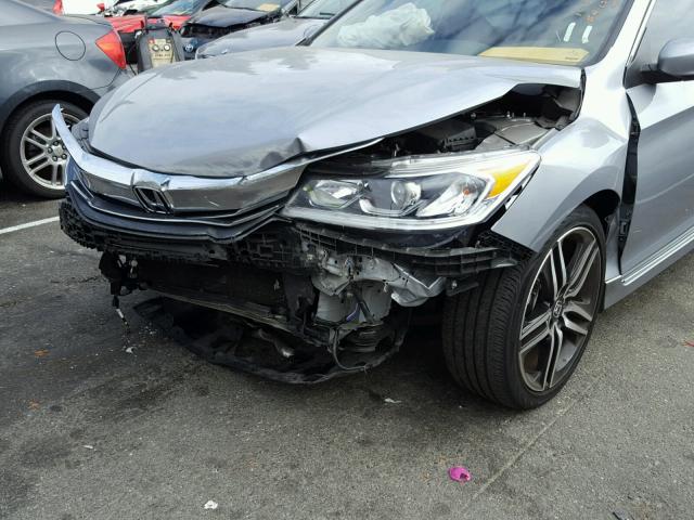 1HGCR2F53HA043790 - 2017 HONDA ACCORD SPO SILVER photo 9