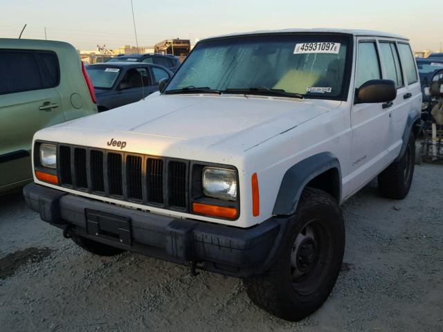 1J4FJ28SXWL265972 - 1998 JEEP CHEROKEE S WHITE photo 2