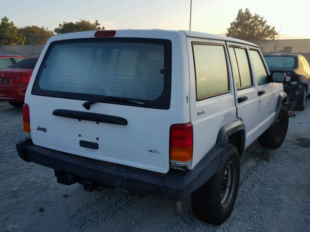 1J4FJ28SXWL265972 - 1998 JEEP CHEROKEE S WHITE photo 4