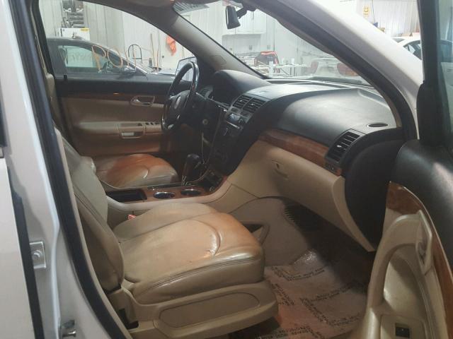 5GZEV23D79J216497 - 2009 SATURN OUTLOOK XR თეთრი ფოტო 5