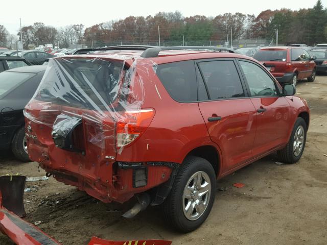 JTMBD35V065045289 - 2006 TOYOTA RAV4 RED photo 4