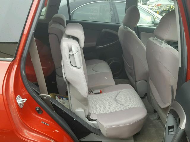 JTMBD35V065045289 - 2006 TOYOTA RAV4 RED photo 6