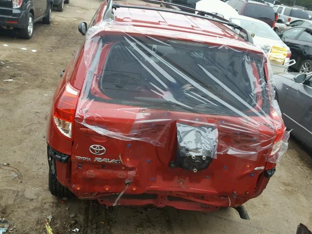 JTMBD35V065045289 - 2006 TOYOTA RAV4 RED photo 9