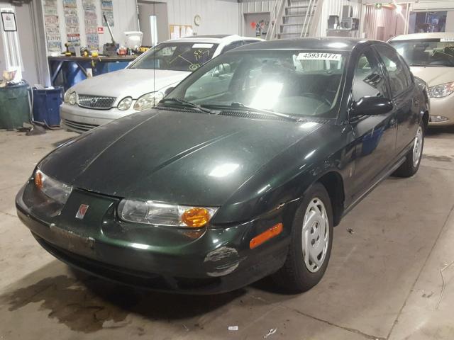 1G8ZK52781Z340741 - 2001 SATURN SL2 GREEN photo 2