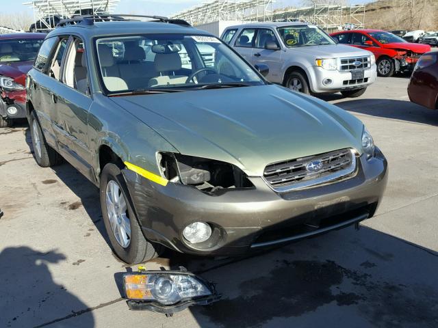 4S4BP61C257329101 - 2005 SUBARU LEGACY GREEN photo 1