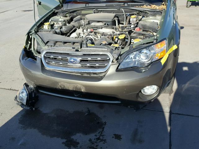 4S4BP61C257329101 - 2005 SUBARU LEGACY GREEN photo 7