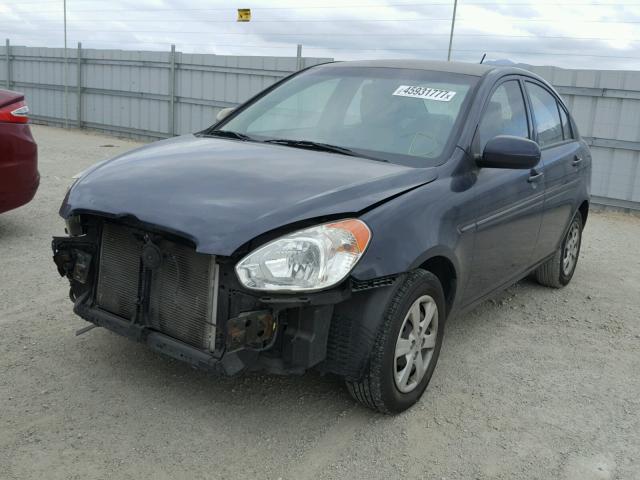 KMHCN4AC8BU607396 - 2011 HYUNDAI ACCENT GLS GRAY photo 2