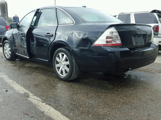 1FAHP23W79G113545 - 2009 FORD TAURUS SE BLACK photo 3