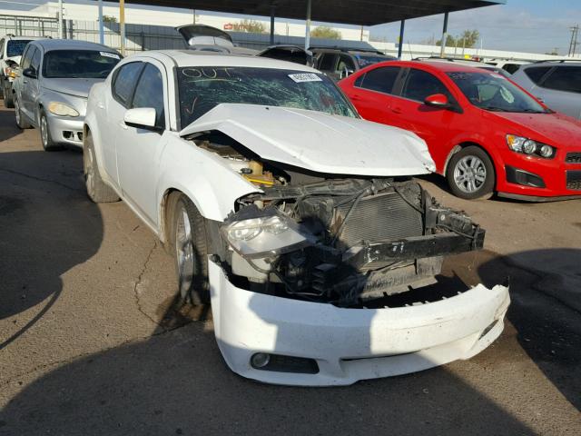 1B3BD2FG3BN578131 - 2011 DODGE AVENGER LU WHITE photo 1