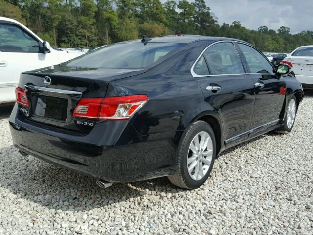 JTHBK1EG8A2349958 - 2010 LEXUS ES BLACK photo 4