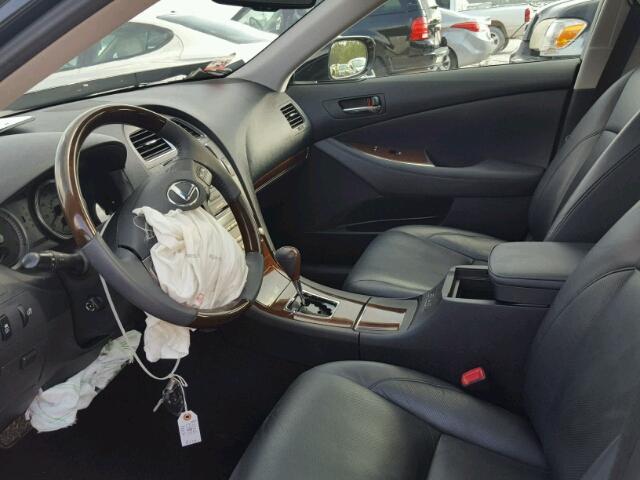 JTHBK1EG8A2349958 - 2010 LEXUS ES BLACK photo 9