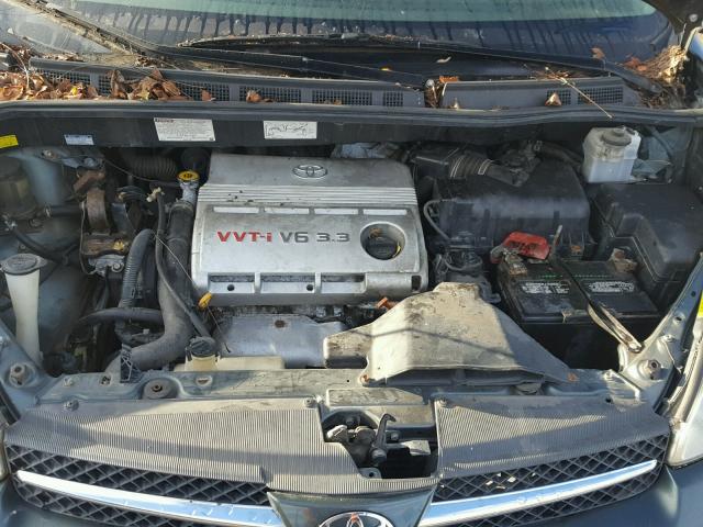 5TDZA22C94S044833 - 2004 TOYOTA SIENNA XLE GREEN photo 7