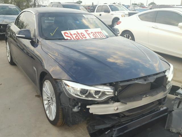 WBA3V5C57FP752505 - 2015 BMW 428 I BLUE photo 1