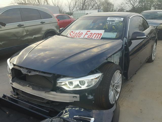 WBA3V5C57FP752505 - 2015 BMW 428 I BLUE photo 2