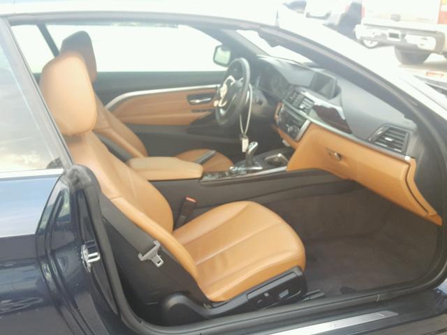 WBA3V5C57FP752505 - 2015 BMW 428 I BLUE photo 5