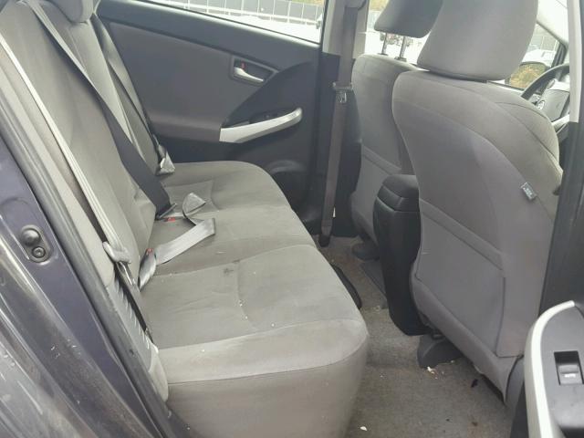 JTDKN3DP8D3046473 - 2013 TOYOTA PRIUS PLUG GRAY photo 6