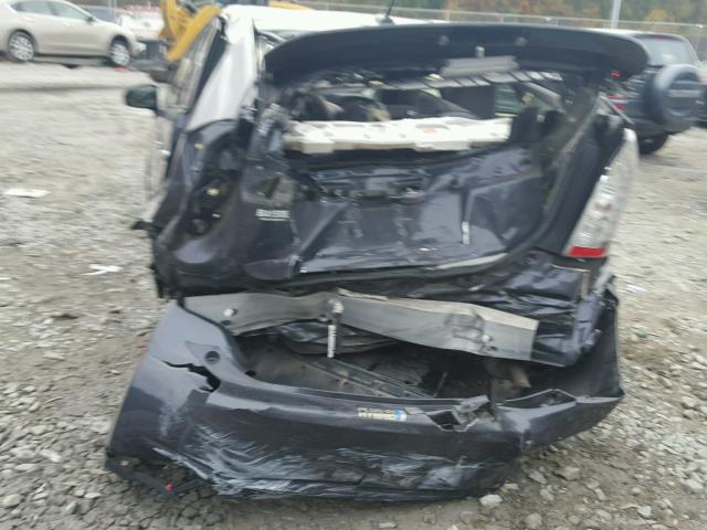 JTDKN3DP8D3046473 - 2013 TOYOTA PRIUS PLUG GRAY photo 9