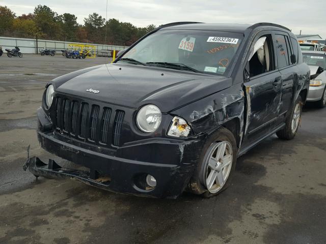 1J8FF47W98D569906 - 2008 JEEP COMPASS SP BLACK photo 2