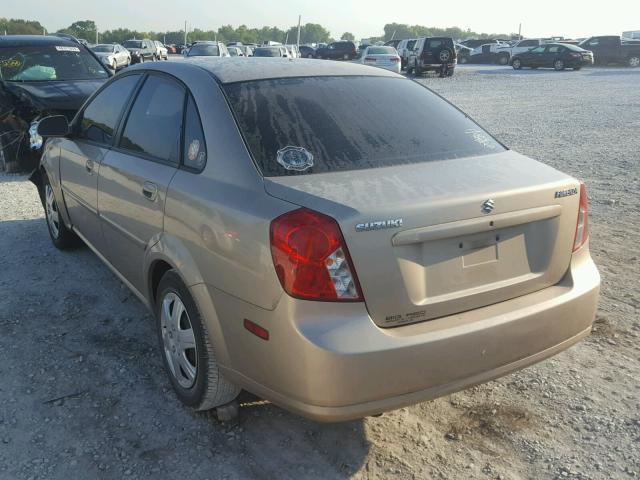 KL5JD56Z65K186897 - 2005 SUZUKI FORENZA S TAN photo 3