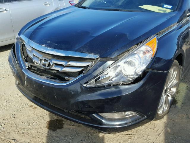 5NPEC4AC8DH628670 - 2013 HYUNDAI SONATA SE BLUE photo 9