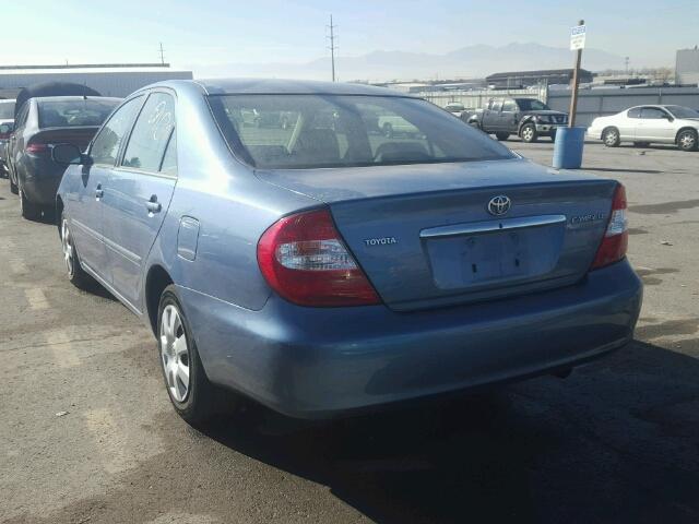 4T1BE32K54U889284 - 2004 TOYOTA CAMRY LE BLUE photo 3