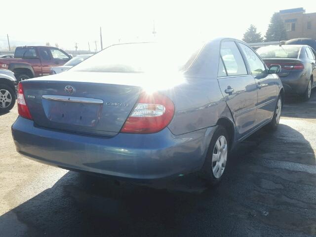 4T1BE32K54U889284 - 2004 TOYOTA CAMRY LE BLUE photo 4