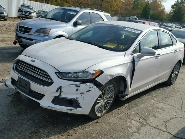 3FA6P0H93DR328954 - 2013 FORD FUSION SE WHITE photo 2