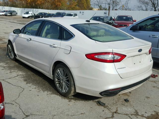 3FA6P0H93DR328954 - 2013 FORD FUSION SE WHITE photo 3