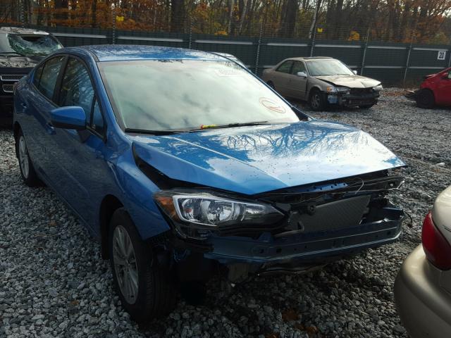 4S3GKAB6XJ3600458 - 2018 SUBARU IMPREZA PR BLUE photo 1