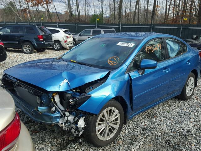 4S3GKAB6XJ3600458 - 2018 SUBARU IMPREZA PR BLUE photo 2