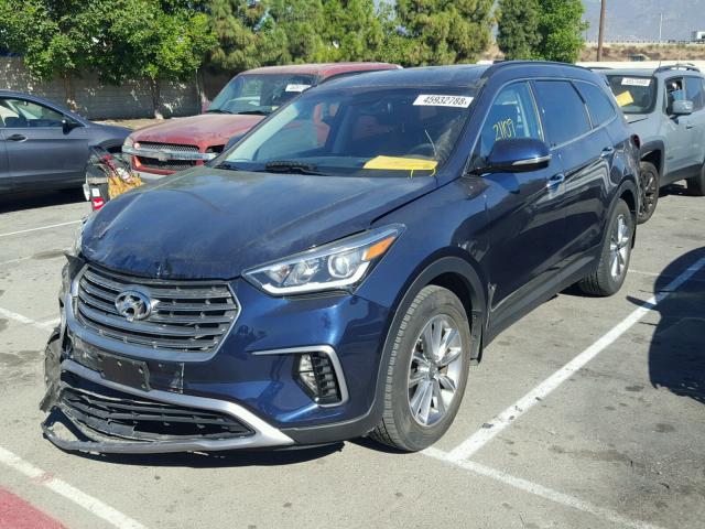 KM8SN4HF3HU197756 - 2017 HYUNDAI SANTA FE S BLUE photo 2