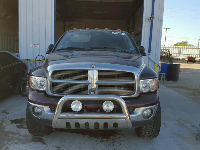 3D3LU38C24G140321 - 2004 DODGE RAM 3500 S BURGUNDY photo 9