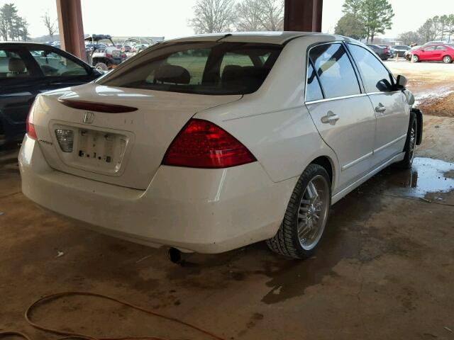 1HGCM56317A120380 - 2007 HONDA ACCORD SE WHITE photo 4