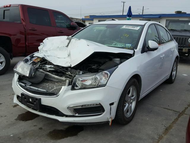 1G1PE5SB6G7212424 - 2016 CHEVROLET CRUZE LIMI WHITE photo 2