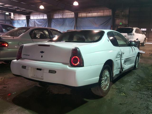 2G1WW12E6Y9210667 - 2000 CHEVROLET MONTE CARL თეთრი ფოტო 4