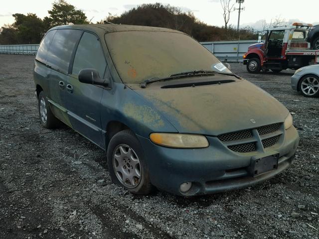 2B4GP45RXYR739707 - 2000 DODGE CARAVAN SE GREEN photo 1