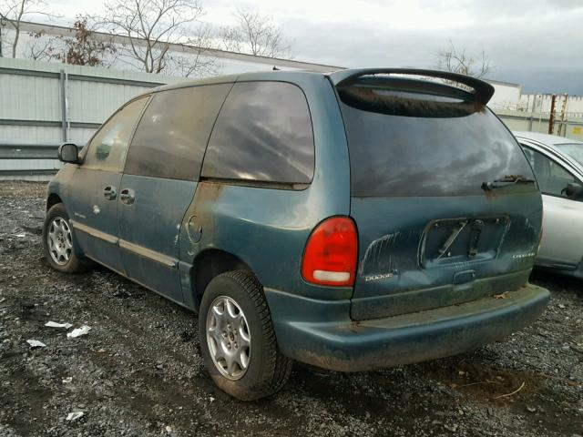 2B4GP45RXYR739707 - 2000 DODGE CARAVAN SE GREEN photo 3