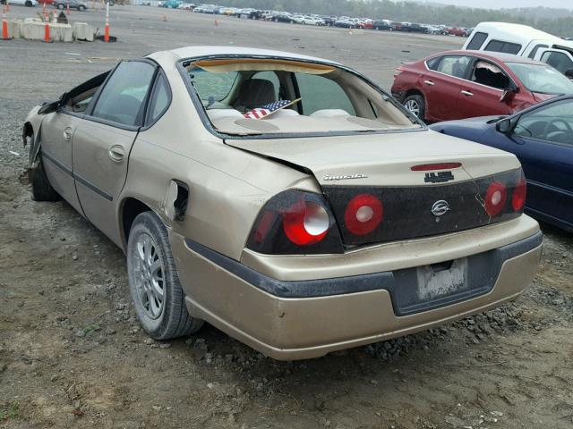 2G1WF52E559293155 - 2005 CHEVROLET IMPALA GRAY photo 3