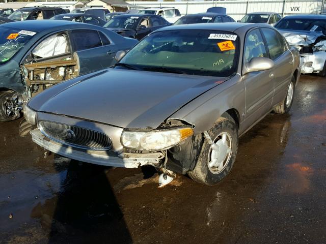 1G4HP54K1YU121630 - 2000 BUICK LESABRE CU GRAY photo 2