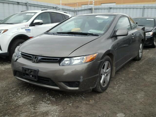 2HGFG12857H010805 - 2007 HONDA CIVIC EX GRAY photo 2