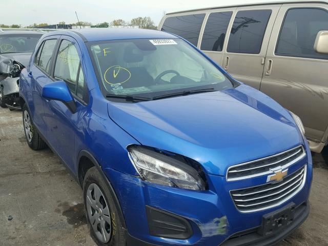 KL7CJKSB3GB578769 - 2016 CHEVROLET TRAX LS BLUE photo 1