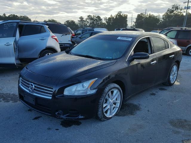 1N4AA51E39C802519 - 2009 NISSAN MAXIMA S BLACK photo 2