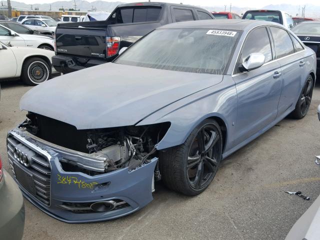 WAUF2AFC4DN138318 - 2013 AUDI S6 BLUE photo 2