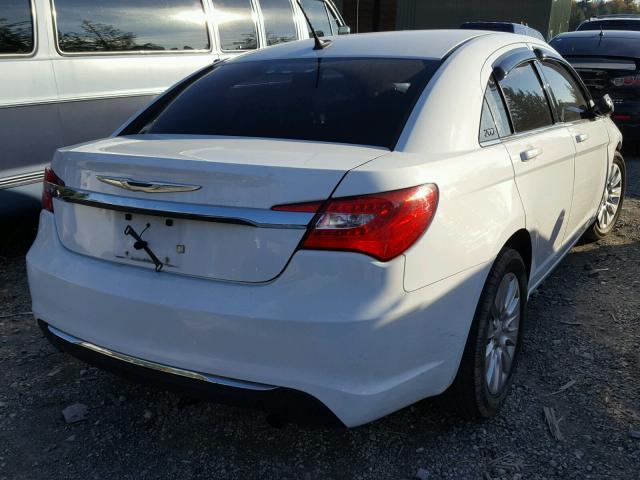 1C3CCBAB0EN210676 - 2014 CHRYSLER 200 LX WHITE photo 4