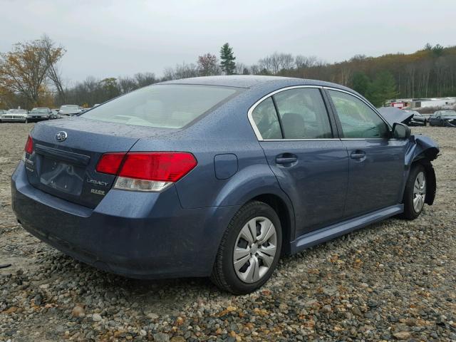 4S3BMBA68D3045428 - 2013 SUBARU LEGACY 2.5 BLUE photo 4