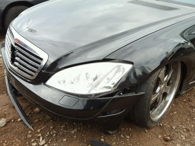 WDDNG76XX7A109509 - 2007 MERCEDES-BENZ S 600 BLACK photo 9