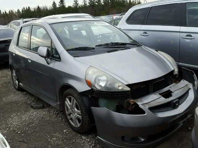 JHMGD37657S811921 - 2007 HONDA FIT S SILVER photo 1