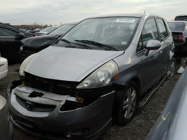 JHMGD37657S811921 - 2007 HONDA FIT S SILVER photo 2