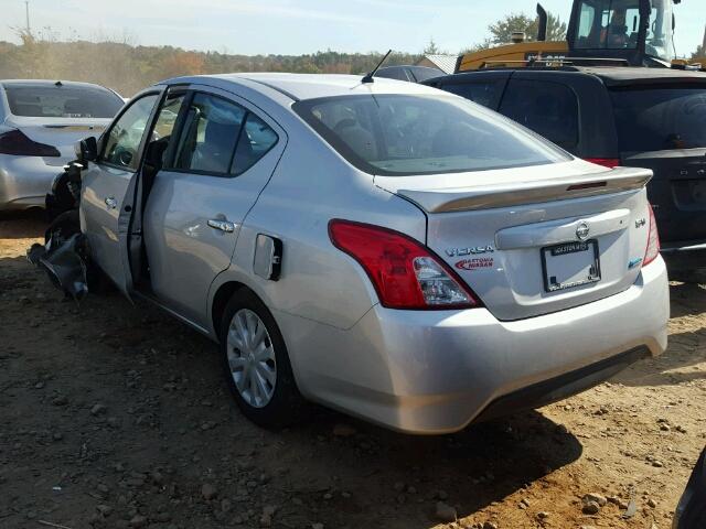 3N1CN7AP8FL839024 - 2015 NISSAN VERSA S SILVER photo 3