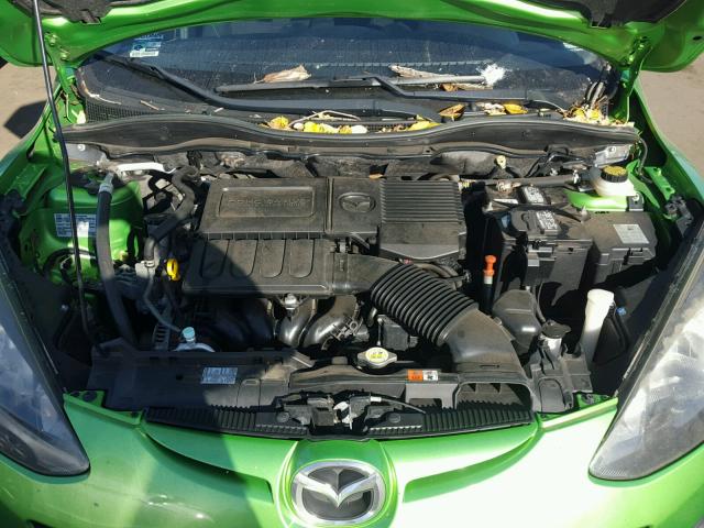 JM1DE1HZ7B0103950 - 2011 MAZDA MAZDA2 GREEN photo 7